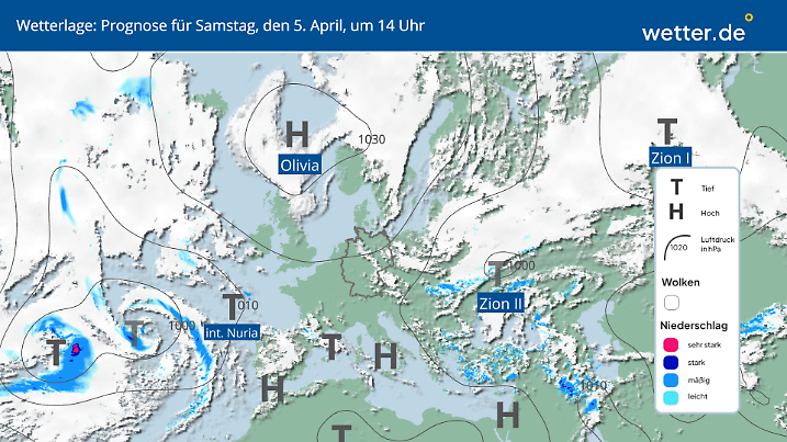 Zwischen Hoch und Tief kommt Arktisluft