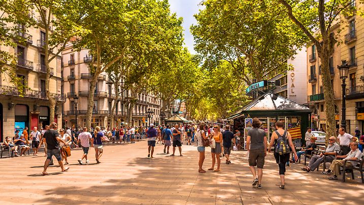 Las Ramblas, Barcelona. Spaziergang