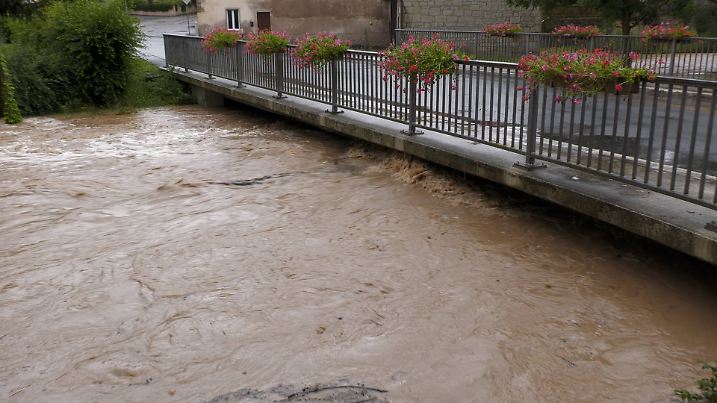 Heftige Regenfälle könnten an den Südalpen auftreten