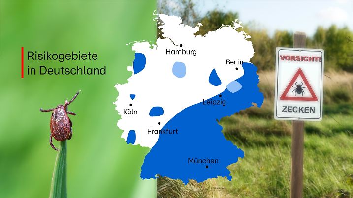 Karte vom RKI Zecken