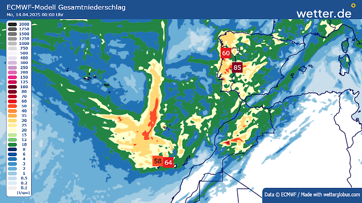 Unwettergefahr auf den Kanarischen Inseln