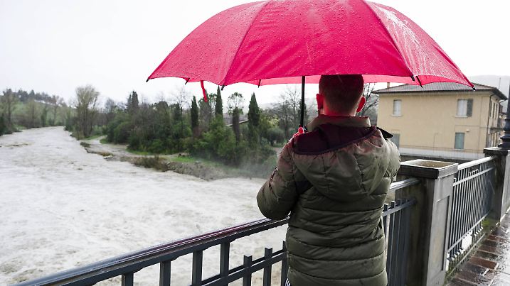 Foto IPP/Albano Venturini Cusercoli 14/03/2025 Maltempo in Emilia Romagna Nella foto dopo le abbondanti piogge della not