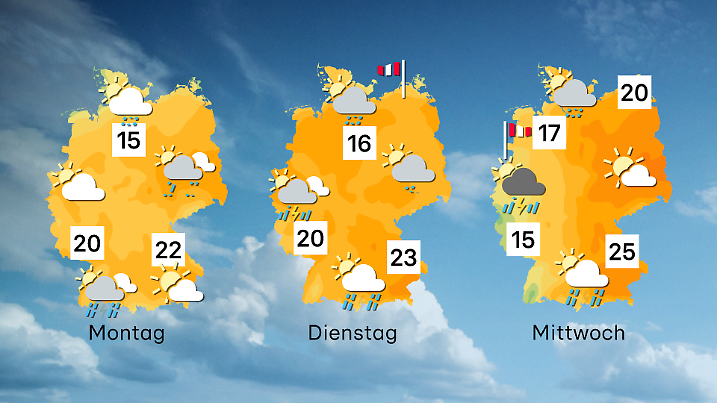 Frühlingsmix mit Sonne und Gewitterlaune - So sehen die kommenden drei Tage aus.