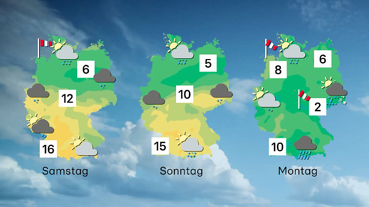 Am Wochenende wird es ungemütlich, in der neuen Woche winterlich.