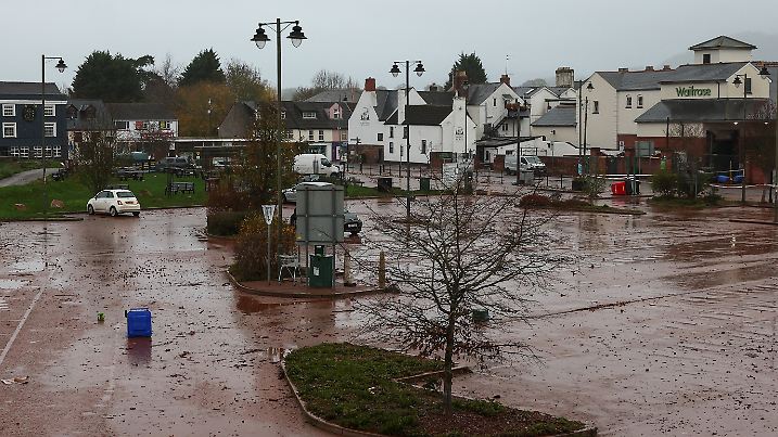Storm Claudia flooding clean-up in Wales