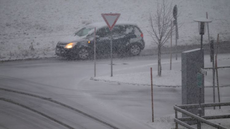 Wetter in Bayern - Schnee im West-Allgäu