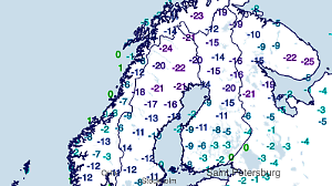 Tiefstwerte Nordeuropa