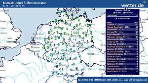 Kaltstart in den Tag - hier bibbert Deutschland am meisten