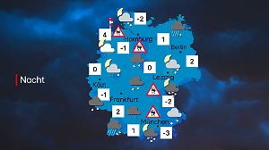 Wintereinbruch in Deutschland: Mit Glättegefahr durch die Nacht