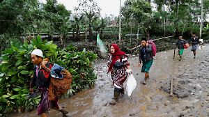 Mount Semeru volcano eruption in Lumajang, East Java province