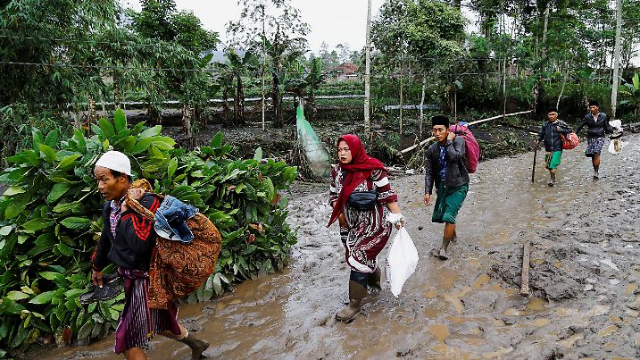 Mount Semeru volcano eruption in Lumajang, East Java province