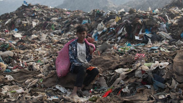 Lumpensammler in Indien