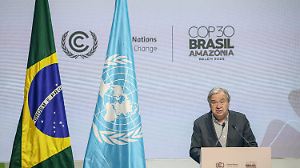 GUTERRES Briefing On Penultimate Day Of COP30.