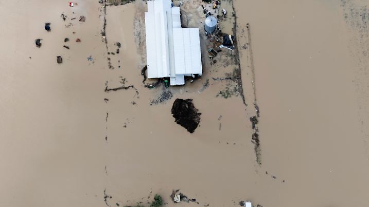 Unwetter in Albanien