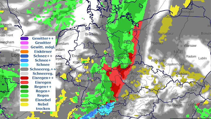 Regen trifft auf gefrieren Boden - eine kritische Kombi am ersten Adventswochenende!