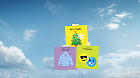 Winterprognose: Dezember, Januar, Februar als Post-Its mit Icons