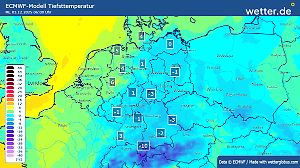 Tiefstwerte am Mittwochmorgen