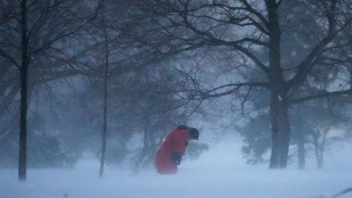 Winterwetter in Chicago