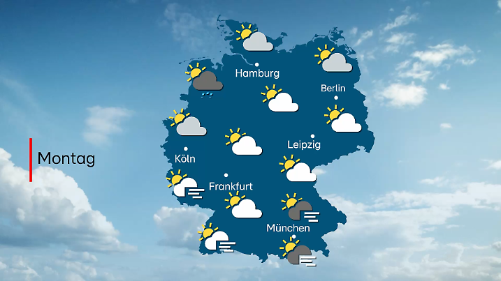 Wetter am Montag