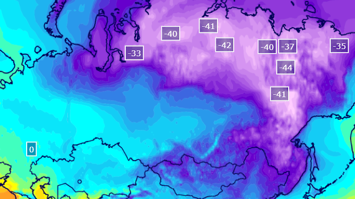 Bis -50 Grad - hier liegen die aktuelle Kältepole