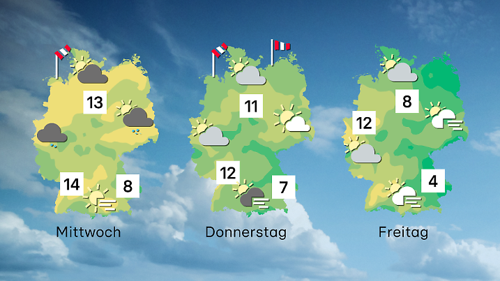 Richtung Wochenende wird es wenigstens in der Südosthälfte kühler.