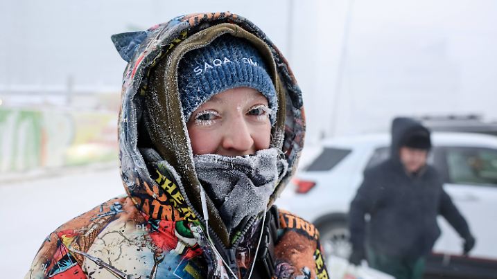 Frosty Weather In Yakutsk, Russia
