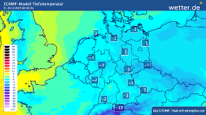 Tiefstwerte am 26.12.2025