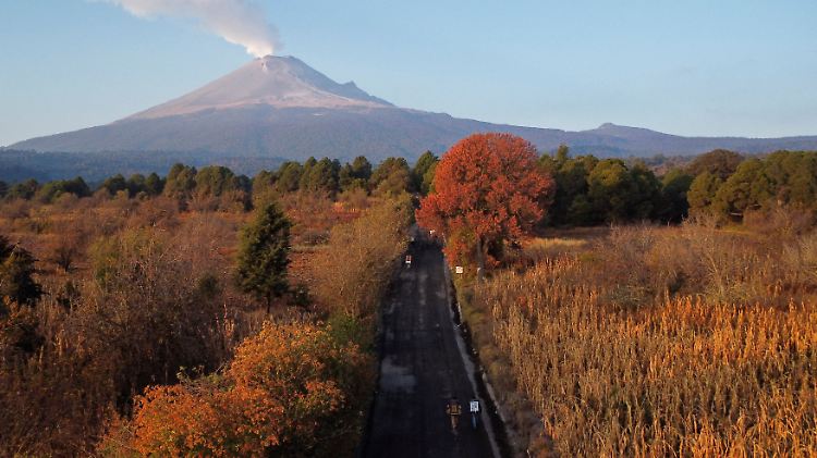 Mexicans take part in the annual pilgrimage walk toward the Basilica of Guadalupe