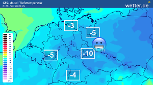 Tiefstwerte Deutschland zu Weihnachten 2025.