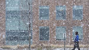 Schneefall in Michigan