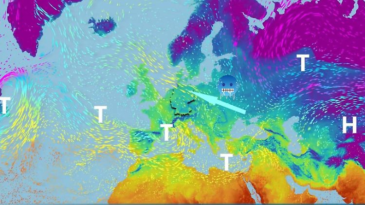 Regen, Wind und lokale Gewitter im Süden Europas