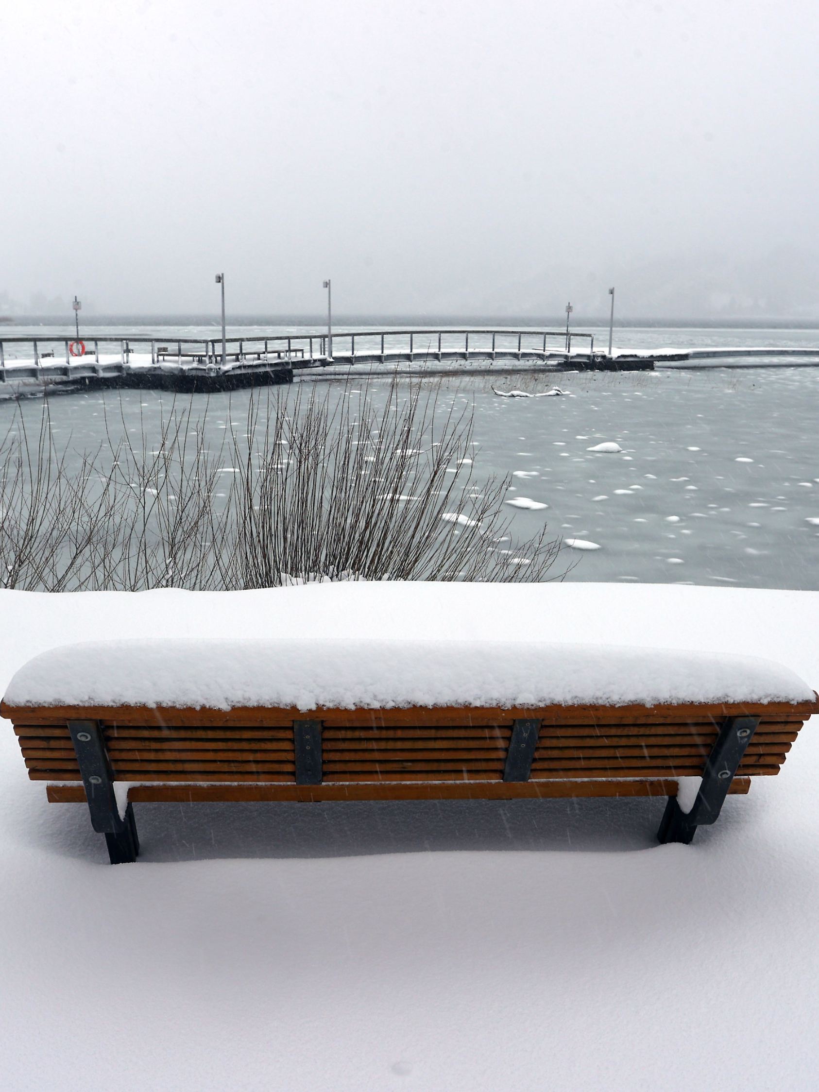 Schneefälle in Südbayern