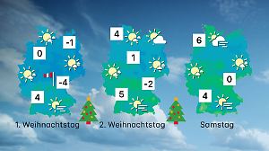 Wettertrend von Donnerstag bis Samstag