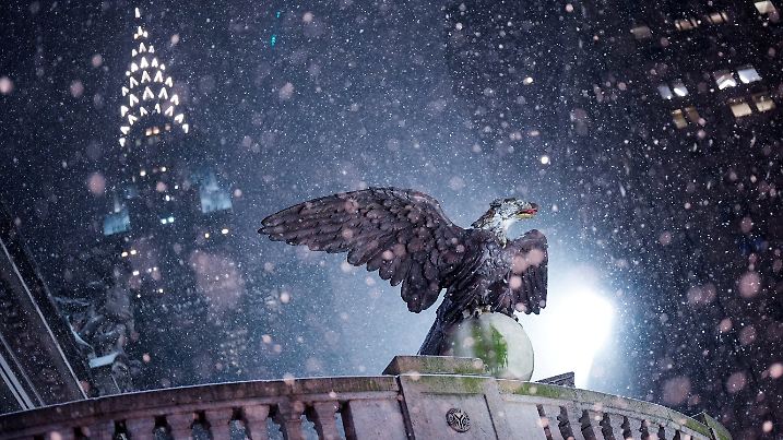 Winter snow storm hits New York City
