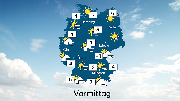 Das Wetter am Vormittag des 28.12.2025