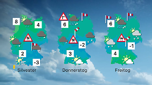 Das Jahr endet wechselhaft und kalt mit Schnee