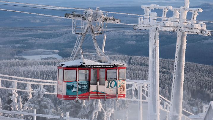 Winterwetter im Erzgebirge
