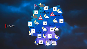 Wetter für die Nacht zu Mittwoch