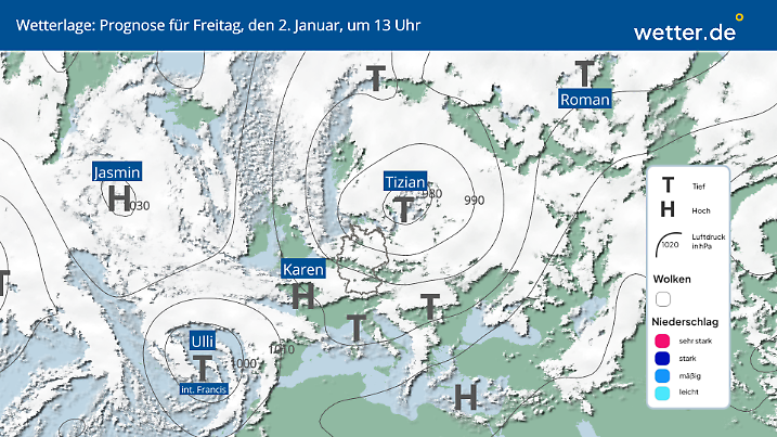 Kaltluft kommt ins Land.