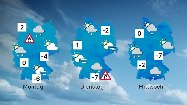 Immer noch ein bisschen kälter wird’s im Laufe der Woche.