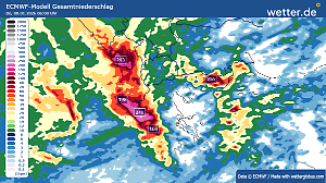 Regen und Schnee setzen den Süden Europas unter Druck