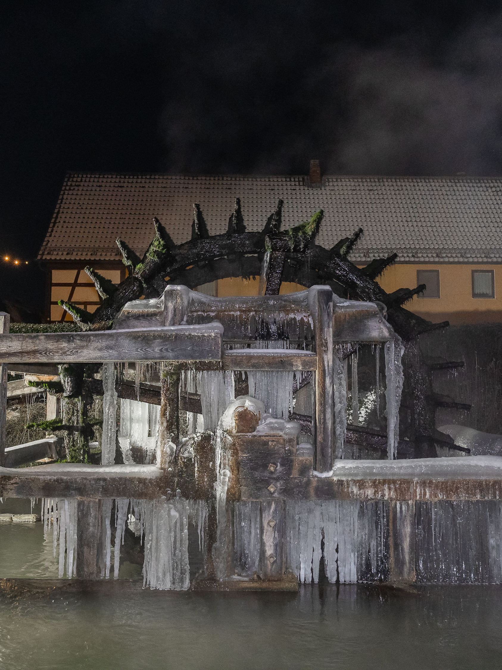 Frostige Nacht in Ebermannstadt