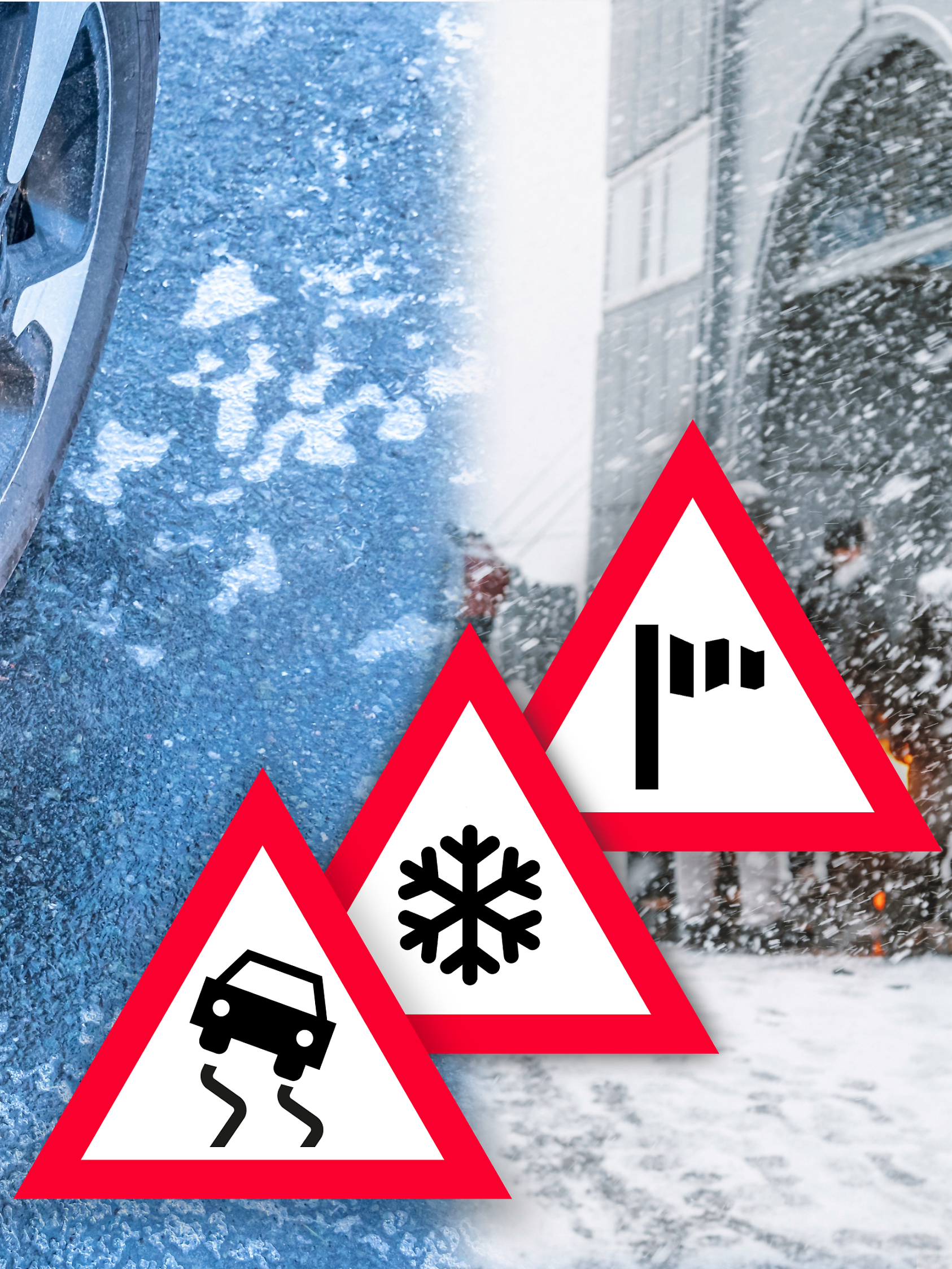 Glatteis, Schnee, Sturm - da kommt einiges zusammen!