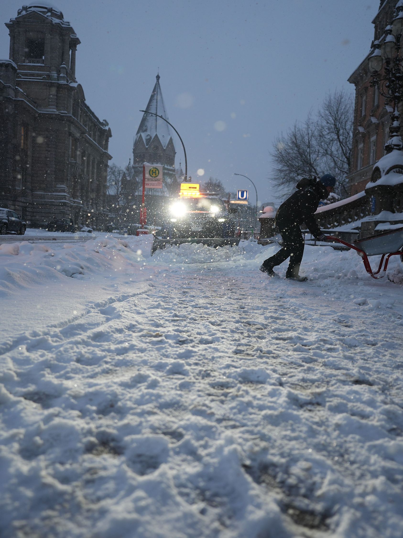 Winterwetter in Hamburg