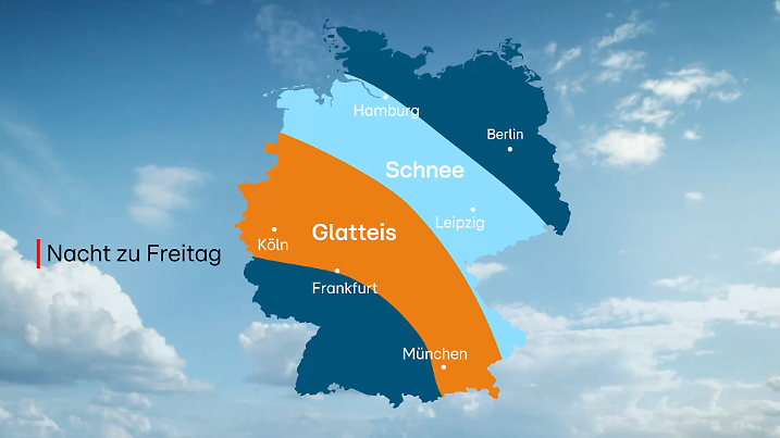 So wird es heute Nacht.