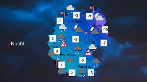 Wintersturm Elli bringt Glätte und viel Schnee in der Nacht