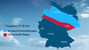 Sturm- und Wintertief aktuell - die Wetterfakten für einen intensiven Freitag