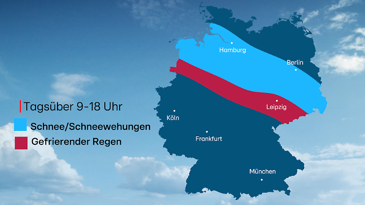 Sturm- und Wintertief aktuell - die Wetterfakten für einen intensiven Freitag