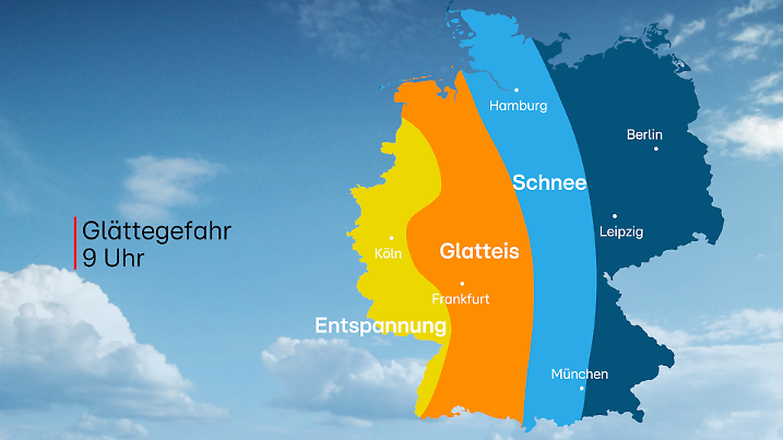 WARNUNG Montag um 9 Uhr