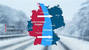 Winter-Unwetter: Wetterwechsel bringt gefährliche Glättelage